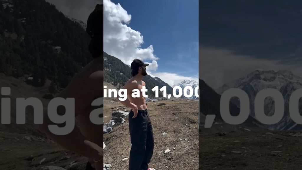 Training At 11000 feet #hybridmonk #mountains #travelblog #minivlog #cherry #minivlog #shorts